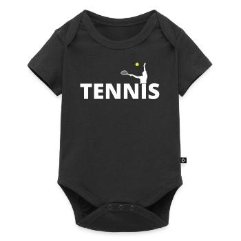 tennis / tennis / tennis players / tennis games - Baby Premium short-sleeve bodysuit - black - Front