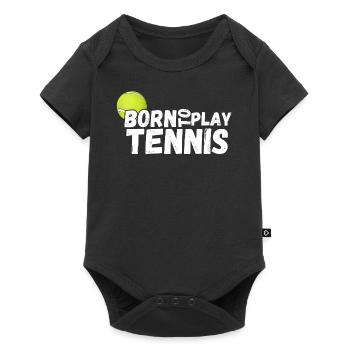 tennis / tennis / tennis players / tennis games - Baby Premium short-sleeve bodysuit - black - Front
