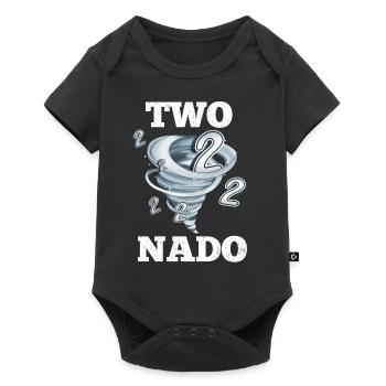 Tornade du 2e anniversaire - Body à manches courtes Premium Bébé - noir - Devant