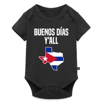 Kubanisch-texanisches Design für Einwanderer - Baby Premium Kurzarmbody - Schwarz - Vorne