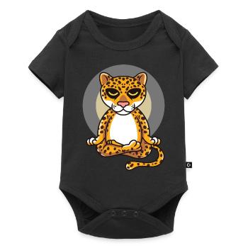 Yoga Jaguar - Body à manches courtes Premium Bébé - noir - Devant