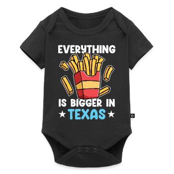 Des frites texanes conçues pour les fiers Texans - Body à manches courtes Premium Bébé - noir - Devant