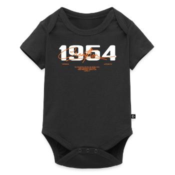 1954 Vintage Retro 1954 Birthday Gift 1954 - Baby Premium short-sleeve bodysuit - black - Front