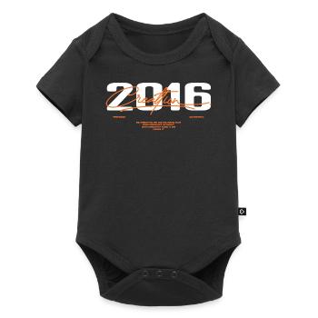 2016 Vintage Retro 2016 Birthday Gift 2016 - Baby Premium short-sleeve bodysuit - black - Front