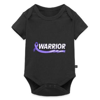 Guerrier plus fort que le cancer de l’estomac - Body à manches courtes Premium Bébé - noir - Devant