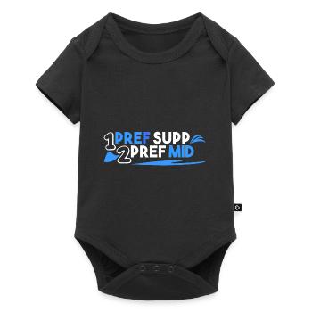 1. pref supp 2. pref mid - Baby Premium Kurzarmbody - Schwarz - Vorne