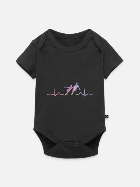 Eiskunstläufer Schlittschuhlaufen Eiskunstlauf - Baby Premium kortärmad bodysuit - svart