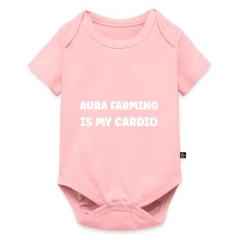 Aura farming - Baby Premium short-sleeve bodysuit - rose - Front