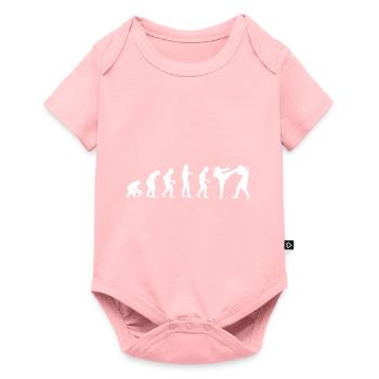 Evolution Kampfsport Karate Judo Kampfkunst Bjj - Baby Premium Kurzarmbody - Rosa - Vorne