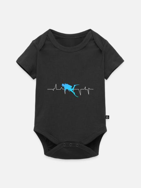 duiker - Premium babyrompertje met korte mouwen - zwart