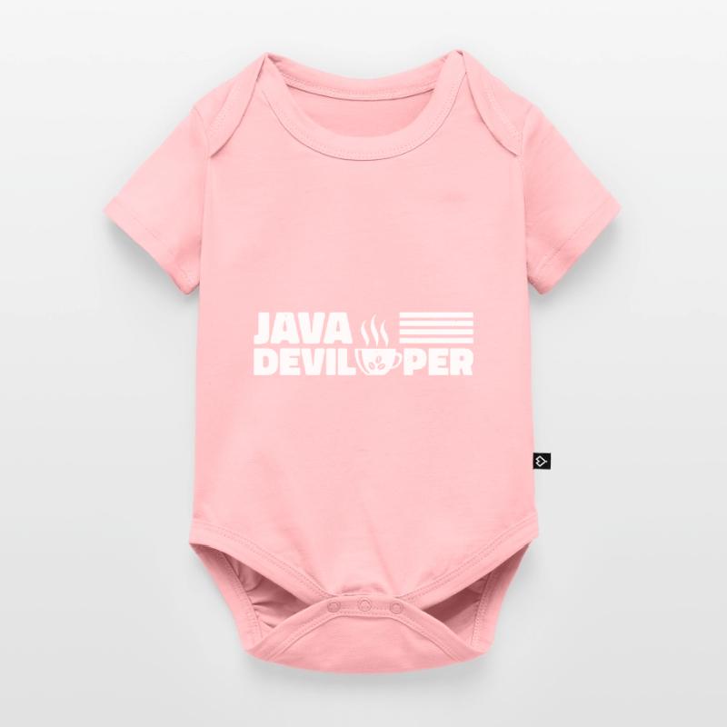 Java Developer with Coffee Body à manches courtes Premium Bébé