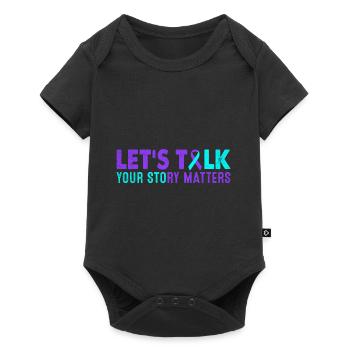 Prévention du suicide Mental Cares Autocertifié - Body à manches courtes Premium Bébé - noir - Devant