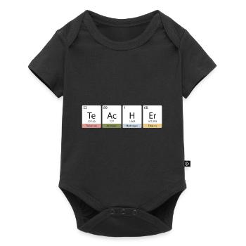 Teacher chemistry chemistry teacher school sayings gift - Baby Premium short-sleeve bodysuit - black - Front