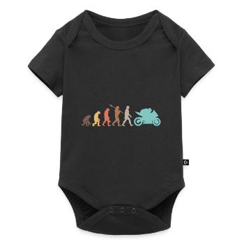 Moto Evolution Vintage Shadow Biker - Body à manches courtes Premium Bébé - noir - Devant