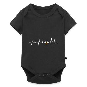 Herzschlag Biene Imker Chemise Honig Dealer Geschenk - Body à manches courtes Premium Bébé - noir - Devant