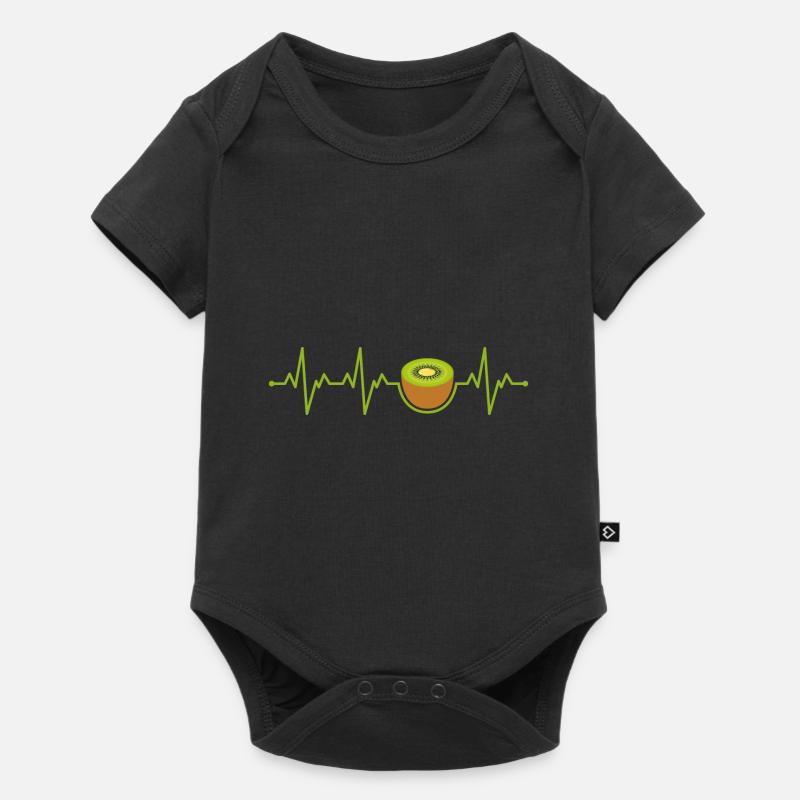 Kiwi - Baby Premium Kurzarmbody - Schwarz