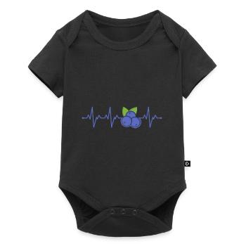 Blaubeere - Baby Premium Kurzarmbody - Schwarz - Vorne