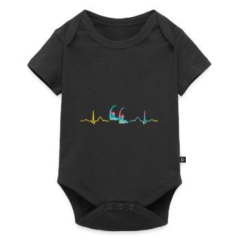 Natation artistique par équipe de natation synchronisée - Body à manches courtes Premium Bébé - noir - Devant
