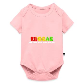 Reggae Genre Musique Jamaïque Rasta Reggae Jamaïcain - Body à manches courtes Premium Bébé - rose - Devant