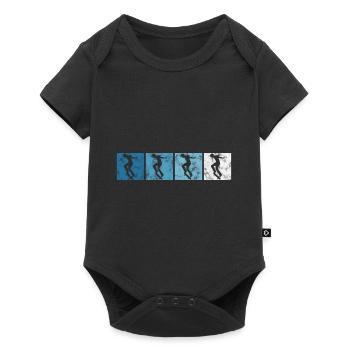 Skateur Skateboard Skateur Skater Skate - Body à manches courtes Premium Bébé - noir - Devant