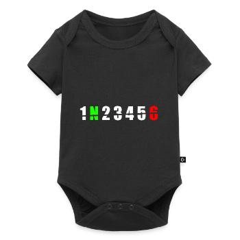1N23456 Motorcycle Gearshift One Down Five Up - Baby Premium short-sleeve bodysuit - black - Front