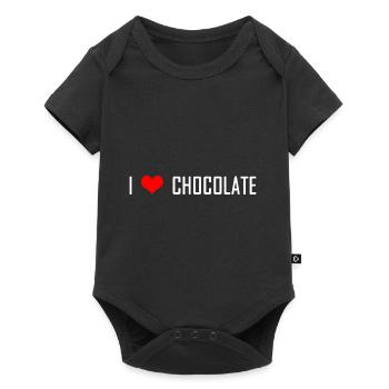 J’aime le chocolat - Body à manches courtes Premium Bébé - noir - Devant