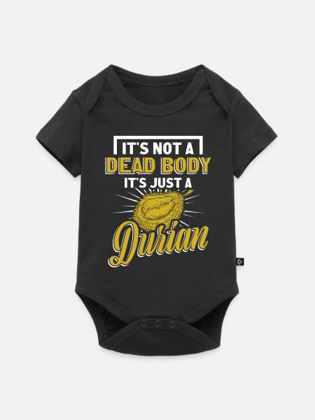 durian - Baby Premium short-sleeve bodysuit - black