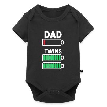 Twins - Baby Premium short-sleeve bodysuit - black - Front