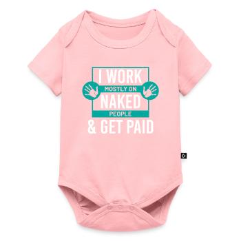 Physiotherapist Massage Masseur Physio Massage - Baby Premium short-sleeve bodysuit - rose - Front