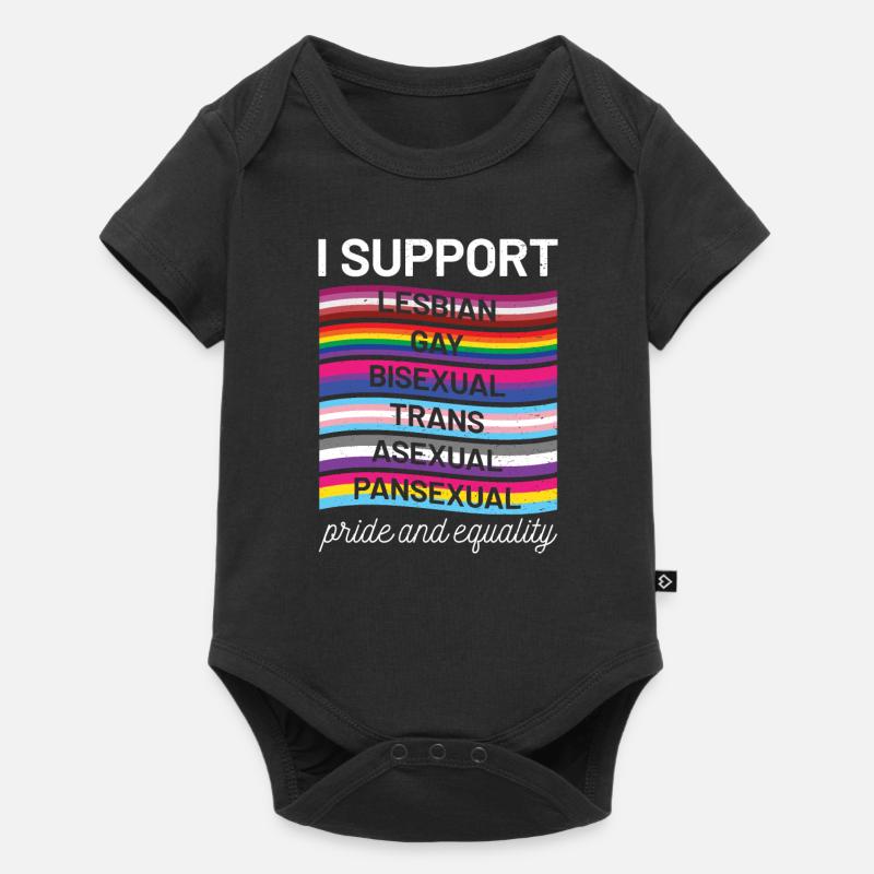 lgbt - Baby Premium Kurzarmbody - Schwarz