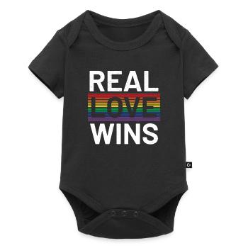 lgBT - Baby Premium Kurzarmbody - Schwarz - Vorne