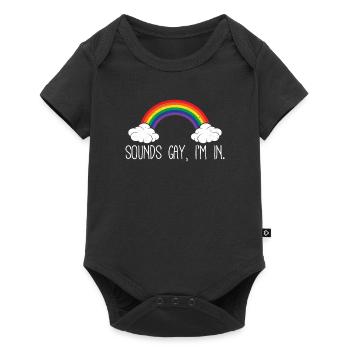 lgBT - Baby Premium Kurzarmbody - Schwarz - Vorne