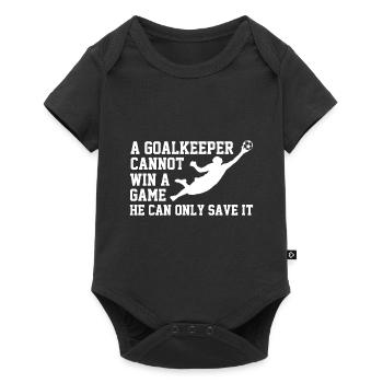 gardien de but - Body à manches courtes Premium Bébé - noir - Devant