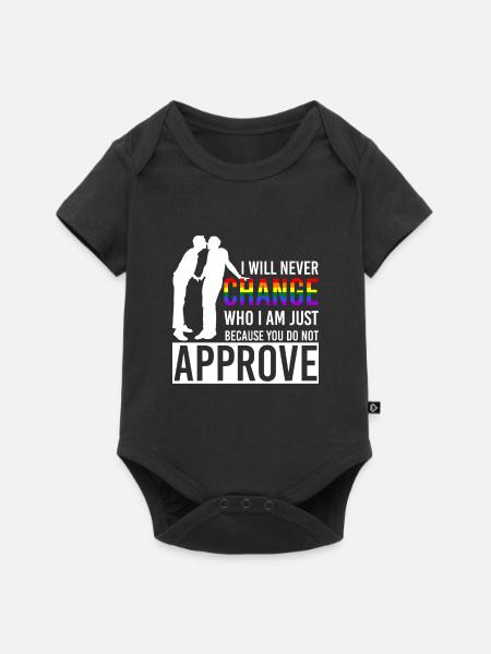 lgBT - Body à manches courtes Premium Bébé - noir