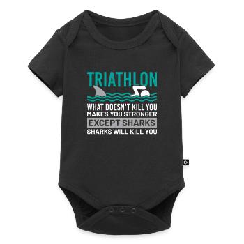triathlon - Body à manches courtes Premium Bébé - noir - Devant