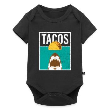 hai taco - Baby Premium Kurzarmbody - Schwarz - Vorne