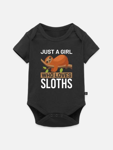sloth - Baby Premium short-sleeve bodysuit - black