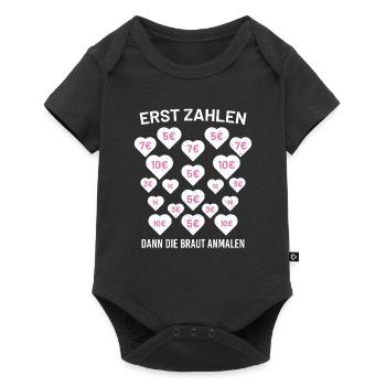 Erst Zahlen Dann Die Braut Anmalen Ausschneiden - Baby Premium Kurzarmbody - Schwarz - Vorne