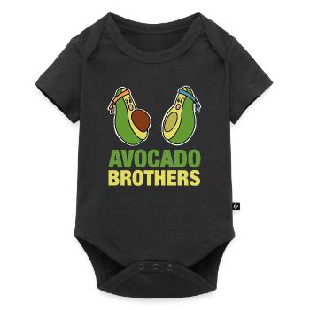Avocado Brothers Vegan Végétarien cadeau - Body à manches courtes Premium Bébé - noir - Devant