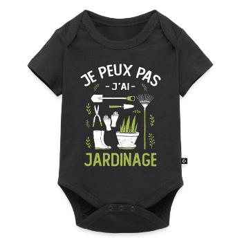 Je Peux Pas J'ai Jardinage - Body à manches courtes Premium Bébé - noir - Devant