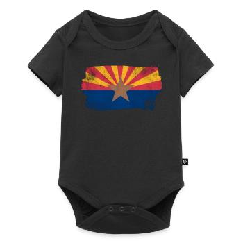 Drapeau de l’Arizona - Body à manches courtes Premium Bébé - noir - Devant