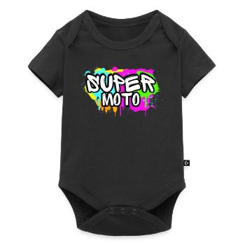 Supermoto / Supermotard / Supermoto Wheelie Biker - Body à manches courtes Premium Bébé - noir - Devant