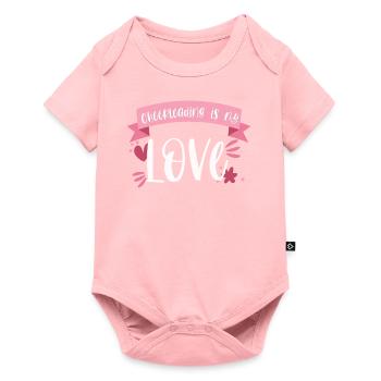 Cheerleading Cheerleader Cadeau d’amour - Body à manches courtes Premium Bébé - rose - Devant
