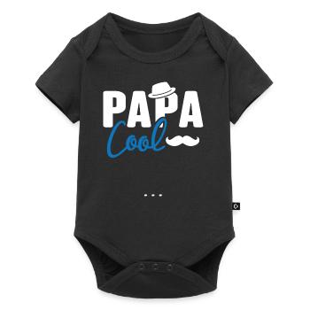 Papa cool personnalisés - Body à manches courtes Premium Bébé - noir - Devant