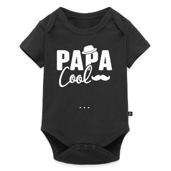 Papa cool personnalisés - Body à manches courtes Premium Bébé - noir - Devant