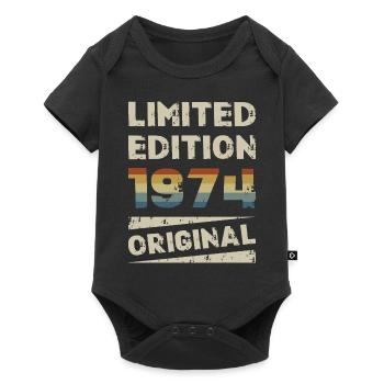 Limited Edition 50th Birthday Party Vintage 1974 - Baby Premium short-sleeve bodysuit - black - Front