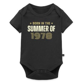 Millésime 1978 Cadeau D'anniversaire 1978 Vintage - Body à manches courtes Premium Bébé - noir - Devant