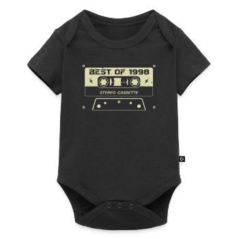 Cassette rétro 1998 vintage 1998 anniversaire 1998 - Body à manches courtes Premium Bébé - noir - Devant