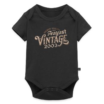 Gift August 2003 Birthday August 2003 August - Baby Premium short-sleeve bodysuit - black - Front
