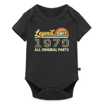 Legendary since 1970 Birthday 1970 Vintage 1970 - Baby Premium short-sleeve bodysuit - black - Front